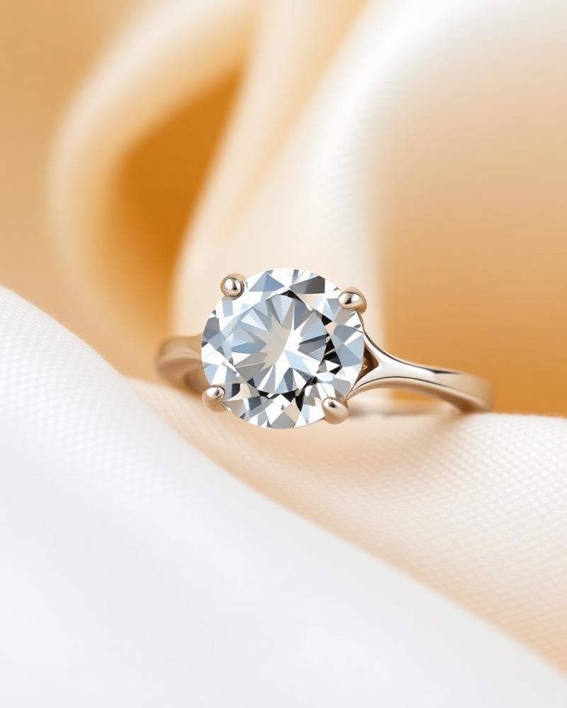Soliter 18K White Gold Brilliant Solitaire