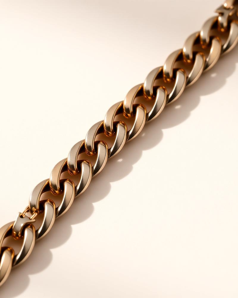 Duet Two-Tone Steel & Gold PVD Curb Bracelet