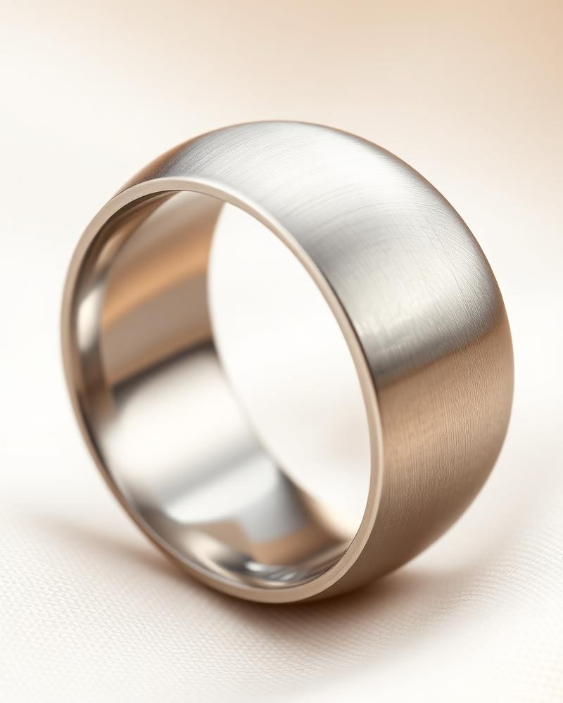 Domus Brushed Steel Domed Band